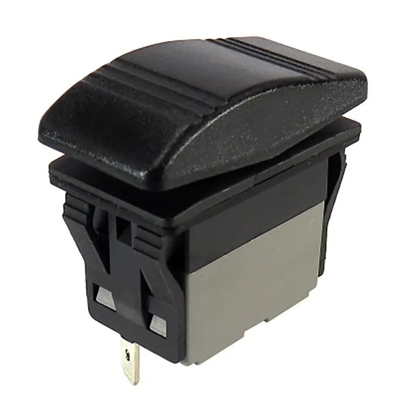 RS PRO Illuminated DPDT Rocker Switch On-Off-On Panel Mount Quick Connect Terminals Model 174-8352