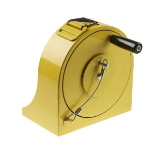 Tensator 23 m Safety Barrier Black Yellow Wall Mount Unit 970-35-NV-D4