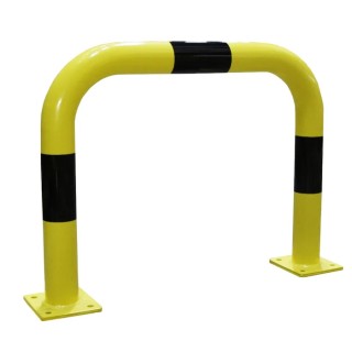 RS PRO Yellow and Black Steel Safety Barrier, Safety Railing, 750mm Length, 600mm Height, 76mm Diameter 174-5897