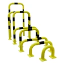 RS PRO Yellow and Black Steel Safety Barrier, Safety Railing, 750mm Length, 600mm Height, 76mm Diameter 174-5897