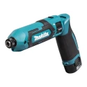 Makita Cordless Screwdriver 7.2 V, 1.5Ah Lithium-Ion Battery, 2450 RPM, 25 Nm Torque, Pistol Grip Handle TD022DSE-UK
