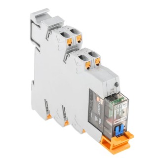 Phoenix Contact Electromechanical Interface Relay, DIN Rail Mount, 24V DC Coil, DPDT, 18mA Coil Current, Model 2910519