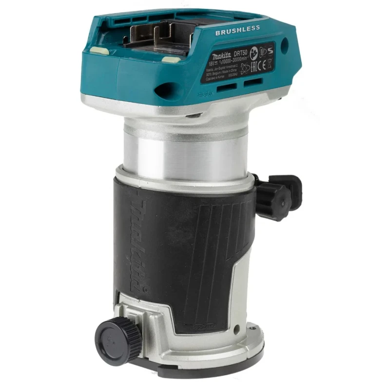 Makita Cordless Router Drill 18V Brushless Motor 800W Power 226mm Length DRT50ZJ