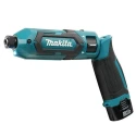 Makita Cordless Screwdriver 7.2 V, 1.5Ah Lithium-Ion Battery, 2450 RPM, 25 Nm Torque, Pistol Grip Handle TD022DSE-UK