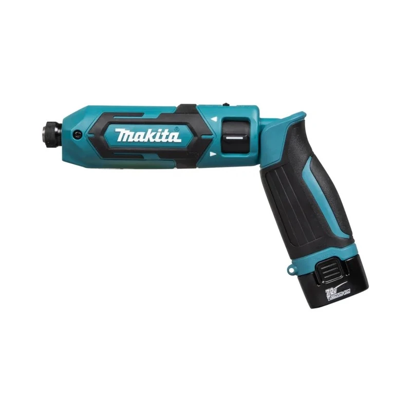 Makita Cordless Screwdriver 7.2 V, 1.5Ah Lithium-Ion Battery, 2450 RPM, 25 Nm Torque, Pistol Grip Handle TD022DSE-UK