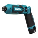 Makita Cordless Screwdriver 7.2 V, 1.5Ah Lithium-Ion Battery, 2450 RPM, 25 Nm Torque, Pistol Grip Handle TD022DSE-UK