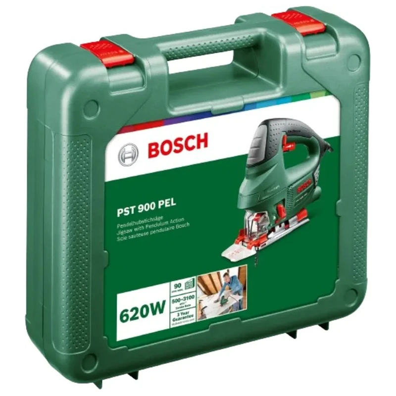 Bosch Corded Electric Saw 90 mm Cutting Depth 230V 650W Brushed Motor PST 900 PEL 06033A0200