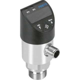 Festo Pressure Sensor IP65 IP67 10 bar 35V DC Digital Display Screw Mount SPAW-B11R-G12M-2P-M12