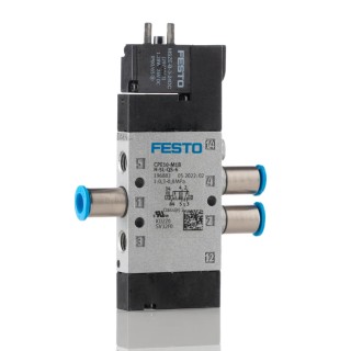 Festo Solenoid Pilot Valve Electric G CPE Series, 5/2 Valve Function, 24V DC, Aluminium Body, Model CPE10-M1BH-5L-QS-6