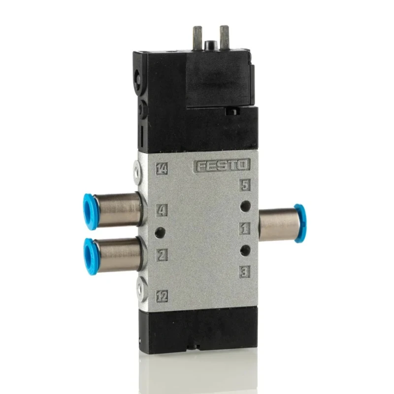 Festo Solenoid Pilot Valve Electric G CPE Series, 5/2 Valve Function, 24V DC, Aluminium Body, Model CPE10-M1BH-5L-QS-6