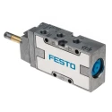 Festo Pneumatic Solenoid Valve 5/2 Way Monostable Electric G 1/8 Port Size, Aluminium Body, 10 Bar Pressure MFH-5-1/8-B