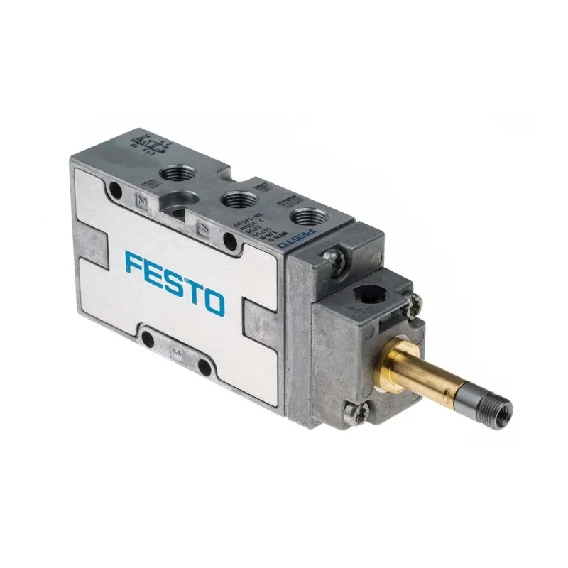 Festo Pneumatic Solenoid Valve 5/2 Way Monostable Electric G 1/8 Port Size, Aluminium Body, 10 Bar Pressure MFH-5-1/8-B