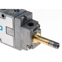 Festo Pneumatic Solenoid Valve 5/2 Way Monostable Electric G 1/8 Port Size, Aluminium Body, 10 Bar Pressure MFH-5-1/8-B