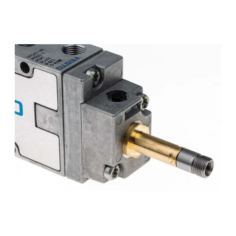 Festo Pneumatic Solenoid Valve 5/2 Way Monostable Electric G 1/8 Port Size, Aluminium Body, 10 Bar Pressure MFH-5-1/8-B