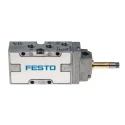 Festo Pneumatic Solenoid Valve 5/2 Way Monostable Electric G 1/8 Port Size, Aluminium Body, 10 Bar Pressure MFH-5-1/8-B