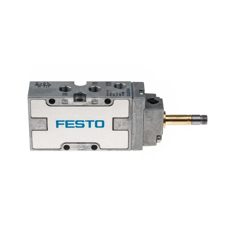 Festo Pneumatic Solenoid Valve 5/2 Way Monostable Electric G 1/8 Port Size, Aluminium Body, 10 Bar Pressure MFH-5-1/8-B