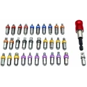 RS PRO Screwdriver Bit Set 32 Pieces Hex, Phillips, Pozidriv, Slotted, Tamperproof Torx 175-5169