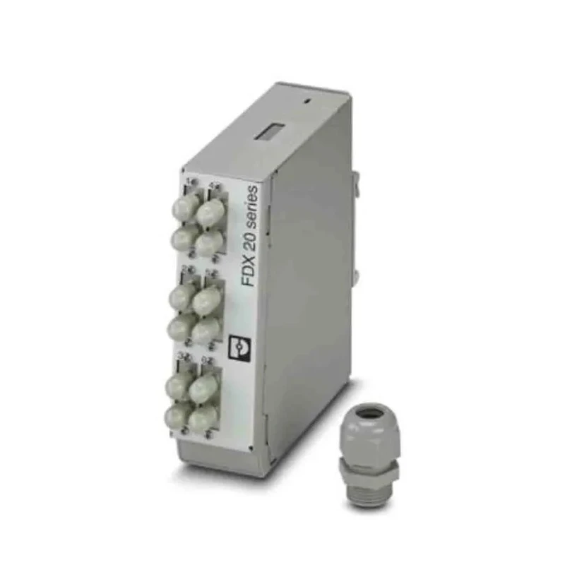 Phoenix Contact Fibre Optic Patch Panel 6 Port ST Connector Multimode Duplex 130mm Height 135mm Width 1019684