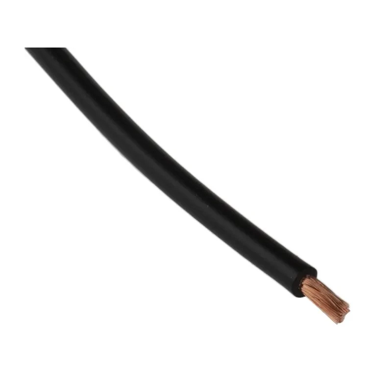 Staubli Black Hook Up Wire 17 AWG 259x0.07 mm Strands 25 m PVC Jacket 750V 70°C 175-7478