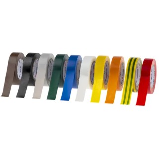 HellermannTyton HelaTape Flex Assorted Polyvinyl Chloride Electrical Tape 15 mm x 10 m 710-00146 HTAPE-FLEX15-15x10-PVC-MIX