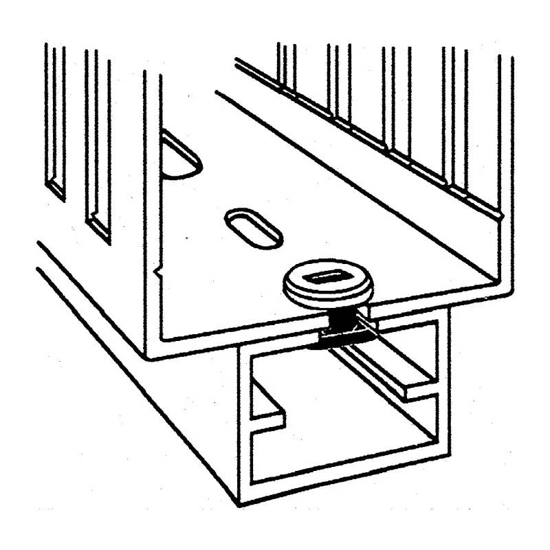 SES Sterling Polyamide Cable Trunking Accessory Lock Stud White Series 0845 0901 010 08450901010
