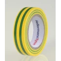 HellermannTyton Electrical Tape HelaTape Flex Yellow, Green 15mm x 10m PVC 710-00106 HTAPE-FLEX15-15x10-PVC-GNYE
