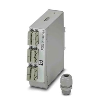 Phoenix Contact Fibre Optic Patch Panel 6 Port SC Multimode Duplex, 130mm Height, 40mm Width 1019686