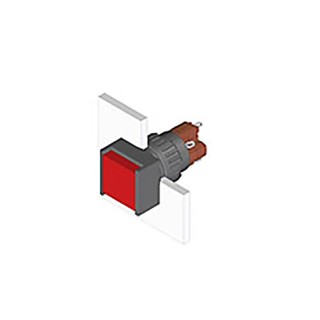 EAO Illuminated Push Button Black Actuator Push Button Type for Use with Series 51 Switch 51-151.0252