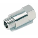 RS PRO Brass Pipe Fitting Straight Threaded Male G 1/8 in to Female BSPP 1/8 in 176-1005