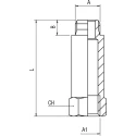 RS PRO Brass Pipe Fitting Straight Threaded Male G 1/8 in to Female BSPP 1/8 in 176-1005