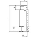 RS PRO Brass Pipe Fitting Straight Threaded Male G 1/4 in to Female BSPP 1/4 in 176-1007