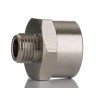 RS PRO Brass Pipe Fitting Straight Threaded Reducer Male G 1/4 in to Female BSPP 1/2 in 50 bar 300°C 176-1001