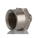 RS PRO Brass Pipe Fitting Straight Threaded Reducer Male G 1/4 in to Female BSPP 1/2 in 50 bar 300°C 176-1001