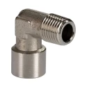 RS PRO Brass 90° Threaded Fitting Male R 1/4 in to Female R 1/4 in 176-1085