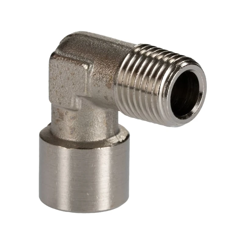 RS PRO Brass 90° Threaded Fitting Male R 1/4 in to Female R 1/4 in 176-1085