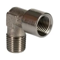 RS PRO Brass 90° Threaded Fitting Male R 1/4 in to Female R 1/4 in 176-1085