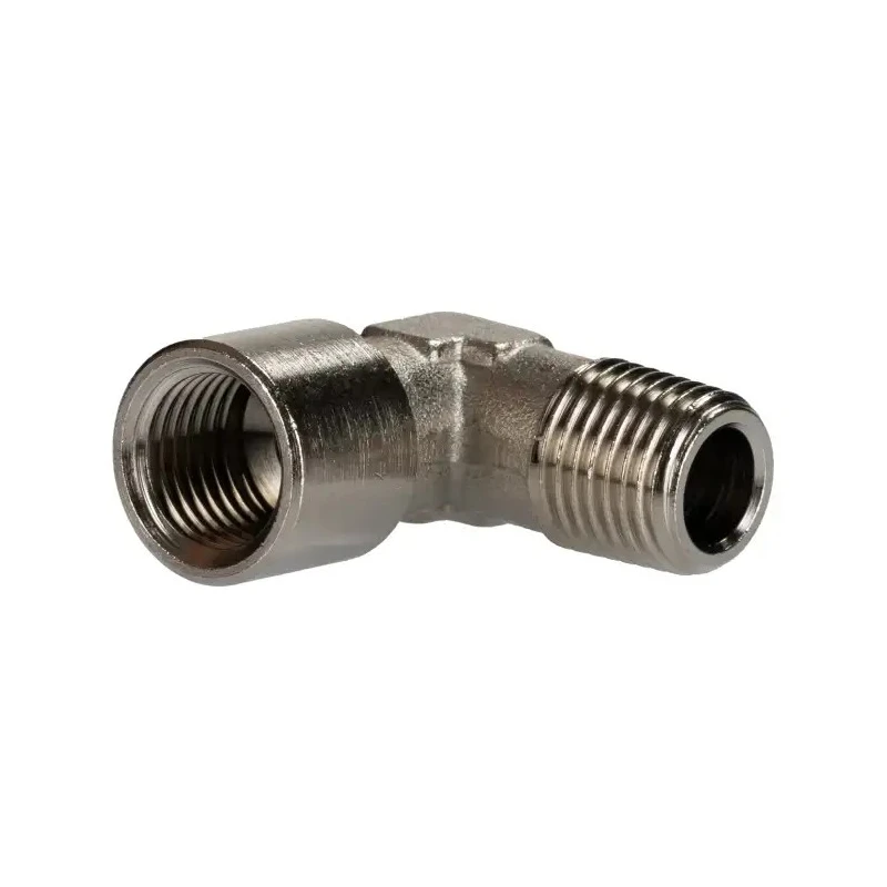 RS PRO Brass 90° Threaded Fitting Male R 1/4 in to Female R 1/4 in 176-1085