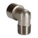RS PRO 90° Threaded Brass Pipe Fitting Male R 1/2 in to Female R 1/2 in 50 bar 176-1088