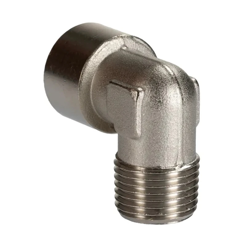 RS PRO 90° Threaded Brass Pipe Fitting Male R 1/2 in to Female R 1/2 in 50 bar 176-1088