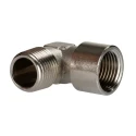 RS PRO 90° Threaded Brass Pipe Fitting Male R 1/2 in to Female R 1/2 in 50 bar 176-1088