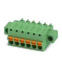 Phoenix Contact Pluggable Terminal Block 6-Contact 3.81 mm Pitch 1 Row 320V 8A Polyamide Housing FK-MCP 1851274