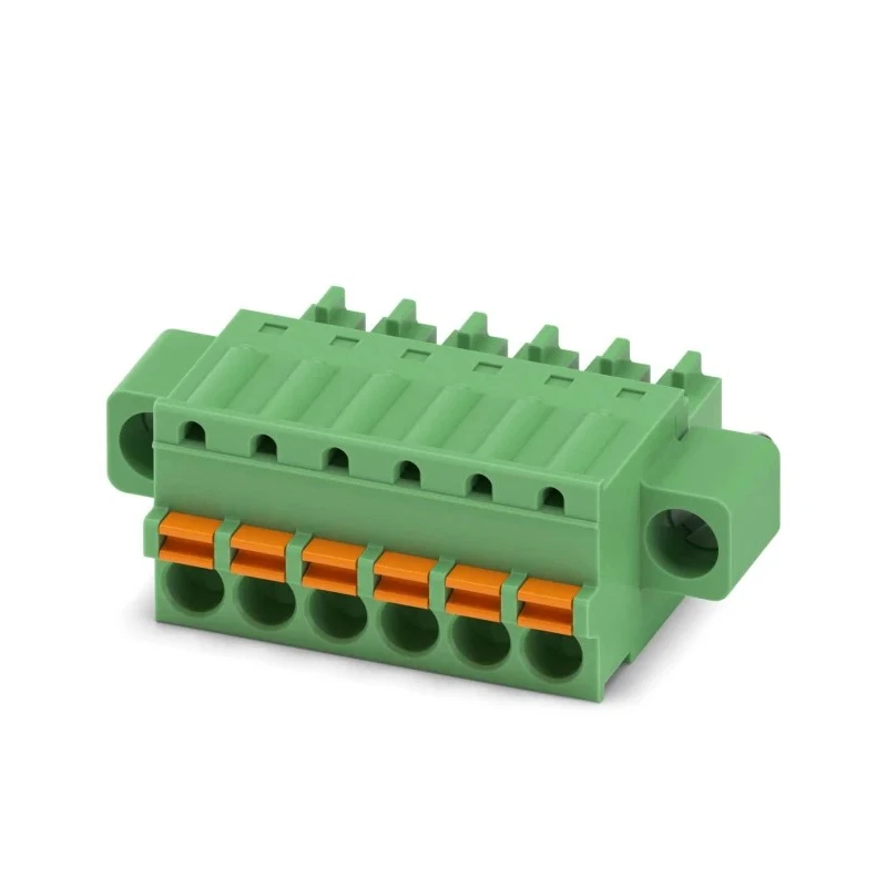 Phoenix Contact Pluggable Terminal Block 6-Contact 3.81 mm Pitch 1 Row 320V 8A Polyamide Housing FK-MCP 1851274