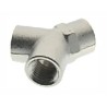RS PRO Brass Tee Threaded Female G 3/8 in to Female G 3/8 in Fitting 176-1096
