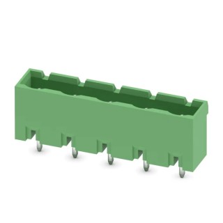 Phoenix Contact GMSTBVA 2.5/ 5-G-7.62 Series Pluggable Terminal Block, 5-Contact, 7.62 mm Pitch, 1 Row, 630V, 12A 1766806