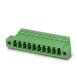 Phoenix Contact IMC 1.5/4-STGF-3.81 Series Pluggable Terminal Block, 4-Contact, 3.81 mm Pitch, Screw Connection 1858057