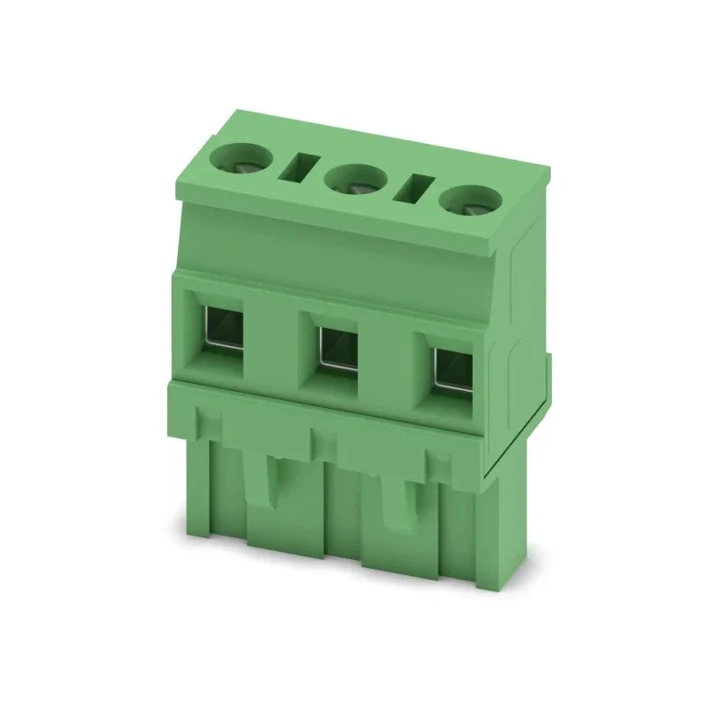 Phoenix Contact GMVSTBR 2.5/3-ST-7.62 Series Pluggable Terminal Block, 3-Contact, 7.62 mm Pitch, 12A, 1kV Voltage, 1 1832536