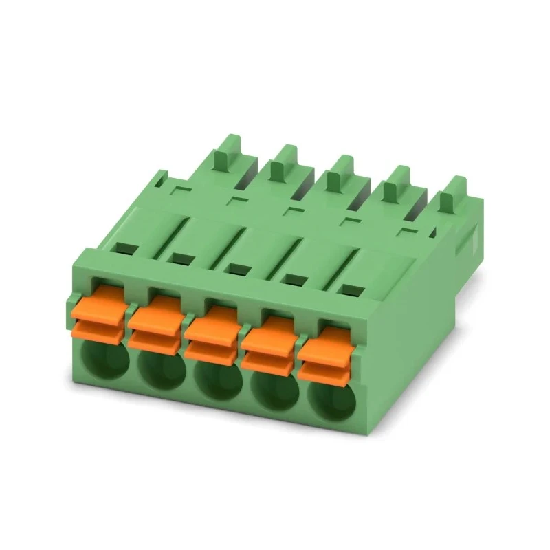 Phoenix Contact Pluggable Terminal Block FMC 1.5/5-ST-3.5, 5-Contact, 3.5 mm Pitch, 320 V, 8 A, Polyamide Housing 1952296