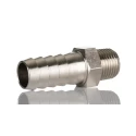RS PRO Hose Connector Nickel Plated Brass 10 mm ID, Male BSPT 1/8 in, 5 MPa, 50 bar 176-2020