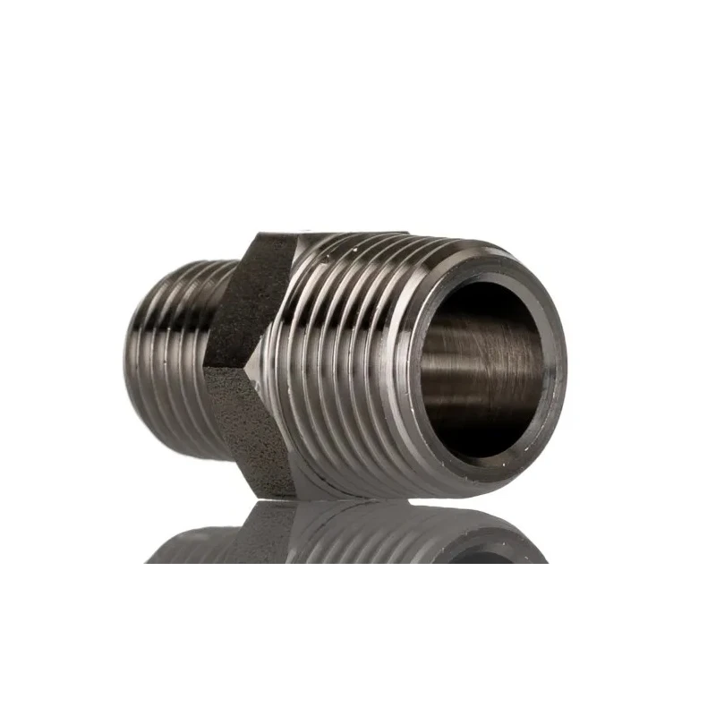 RS PRO Stainless Steel Pipe Fitting Straight Hexagon Nipple Male R 1/4 in to R 3/8 in 292.1 mm 176-2183