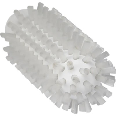 Vikan White Bottle Brush with 10 mm Bristle Length, 140 mm Overall Length, 50 mm Diameter, Polypropylene Handle 5380505